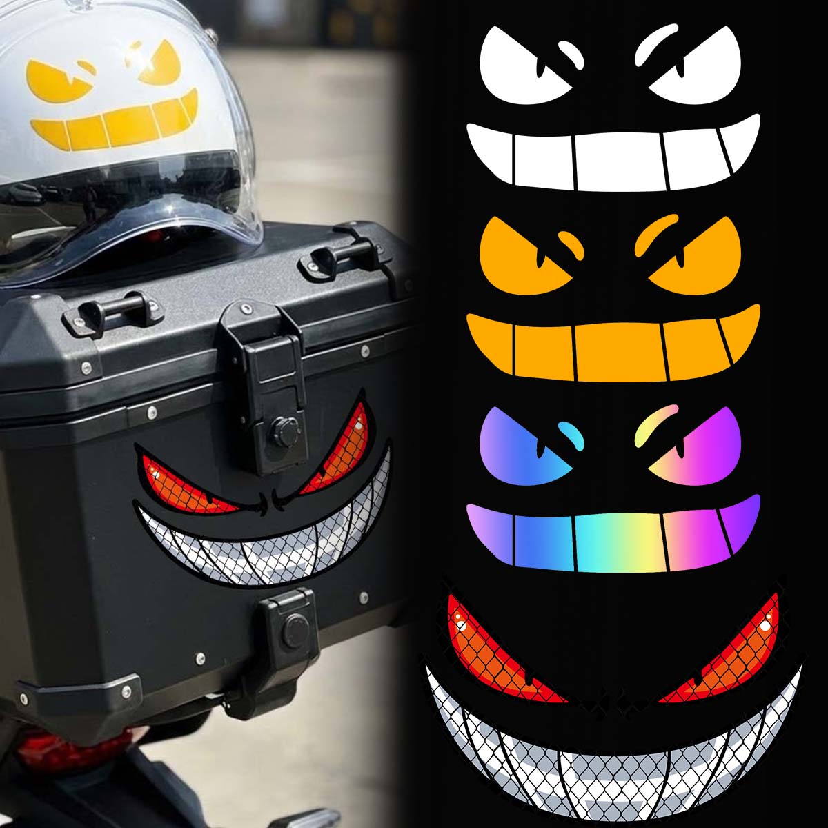Scooter Helmet Set - JDM – autocollants réfléchissants yeux de
