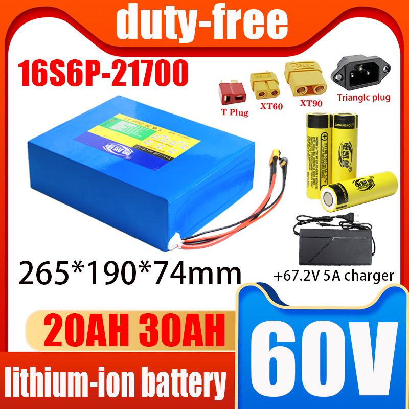 60V 30Ah 21700 Battery Pack - Batterie lithium-ion 60V 21700, 100% neuve,