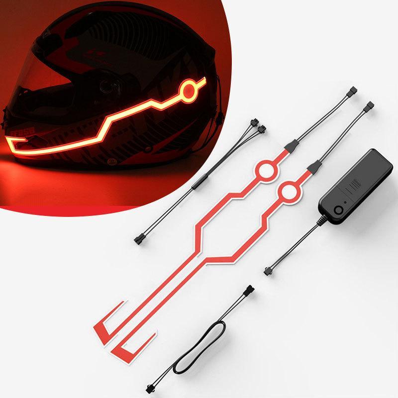 Scooter Helmet Set - Feux d'avertissement LED pour casque de