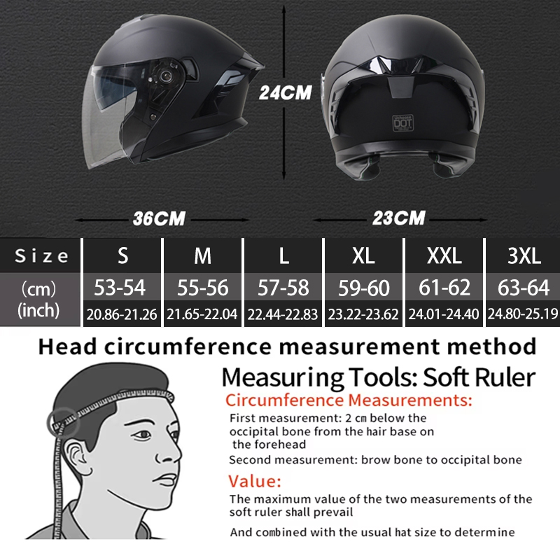 Casque de moto ouvert 715 pour - Scooter Helmet Set avis et prix